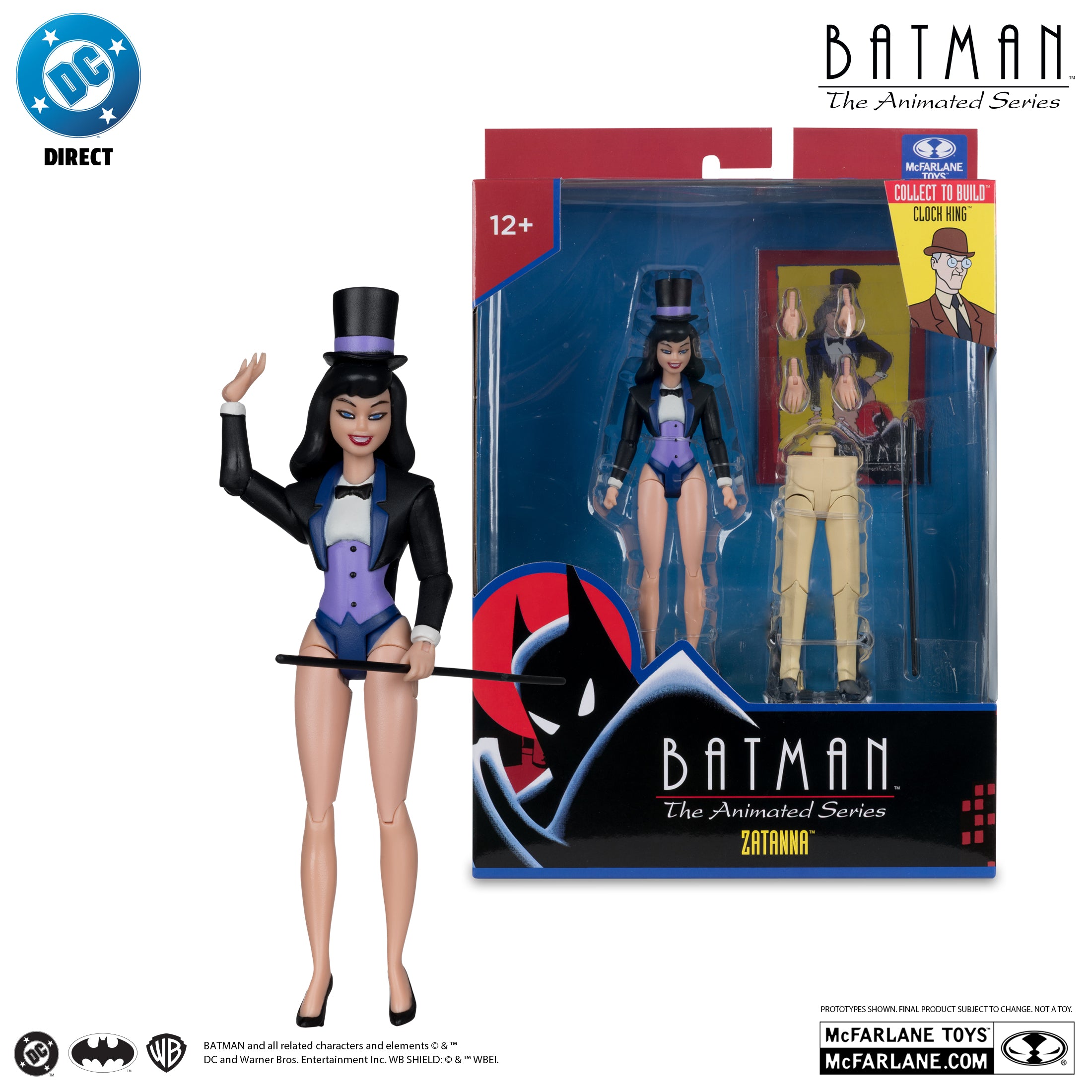 McFarlane DC Direct - Zatanna – Batman: The Animated Series Build-A Figure (Wave 7 — BAF: Clock King)