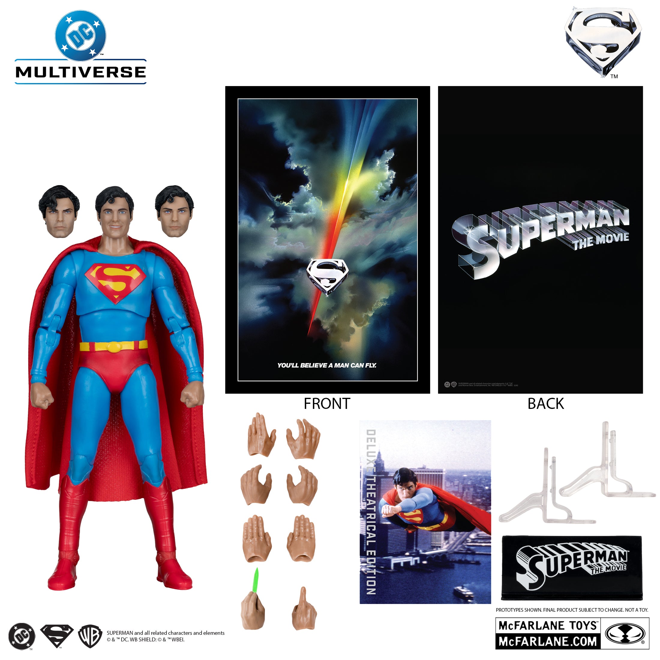 McFarlane DC Multiverse - Superman – Superman: The Movie 1978 Deluxe Theatrical Edition Action Figure