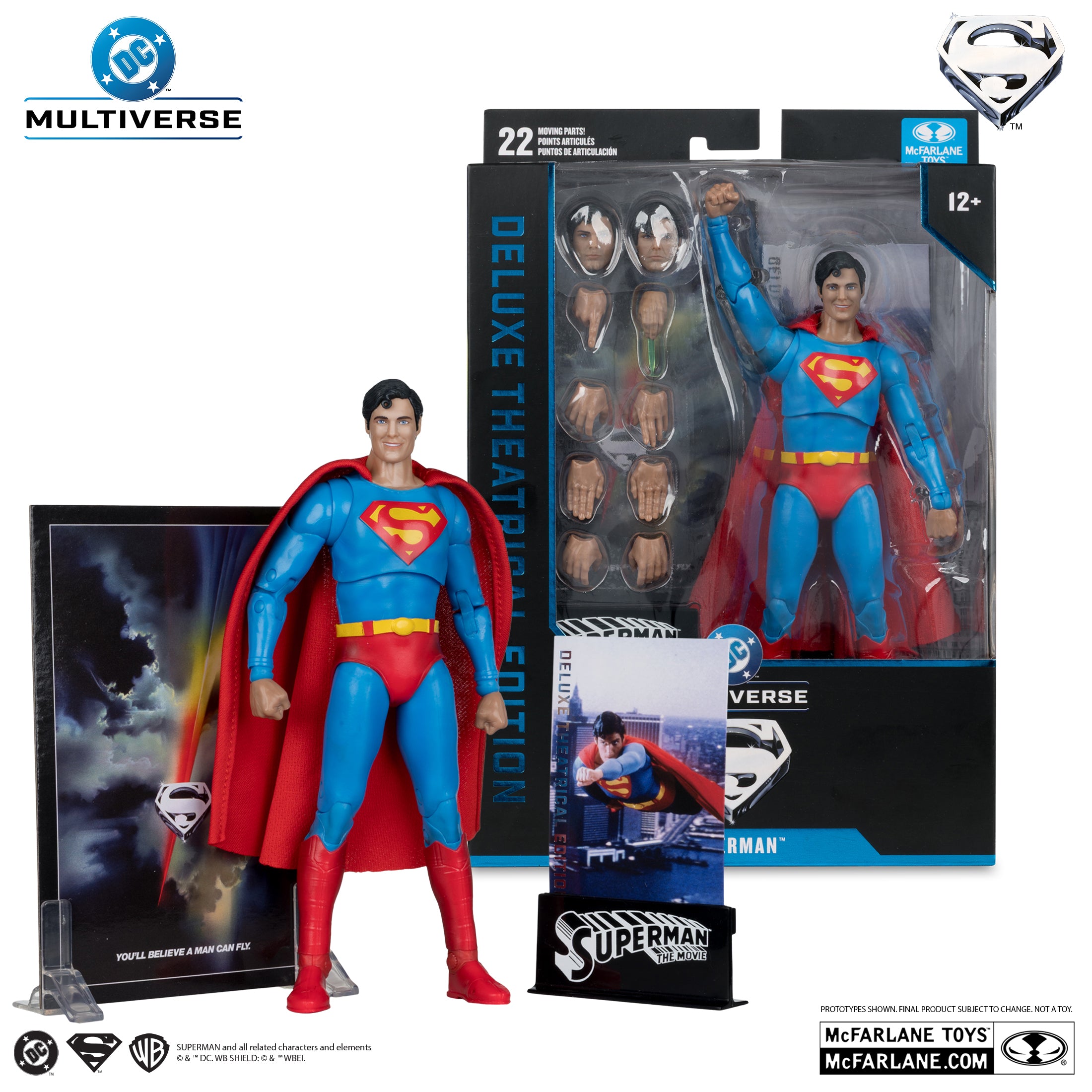 McFarlane DC Multiverse - Superman – Superman: The Movie 1978 Deluxe Theatrical Edition Action Figure