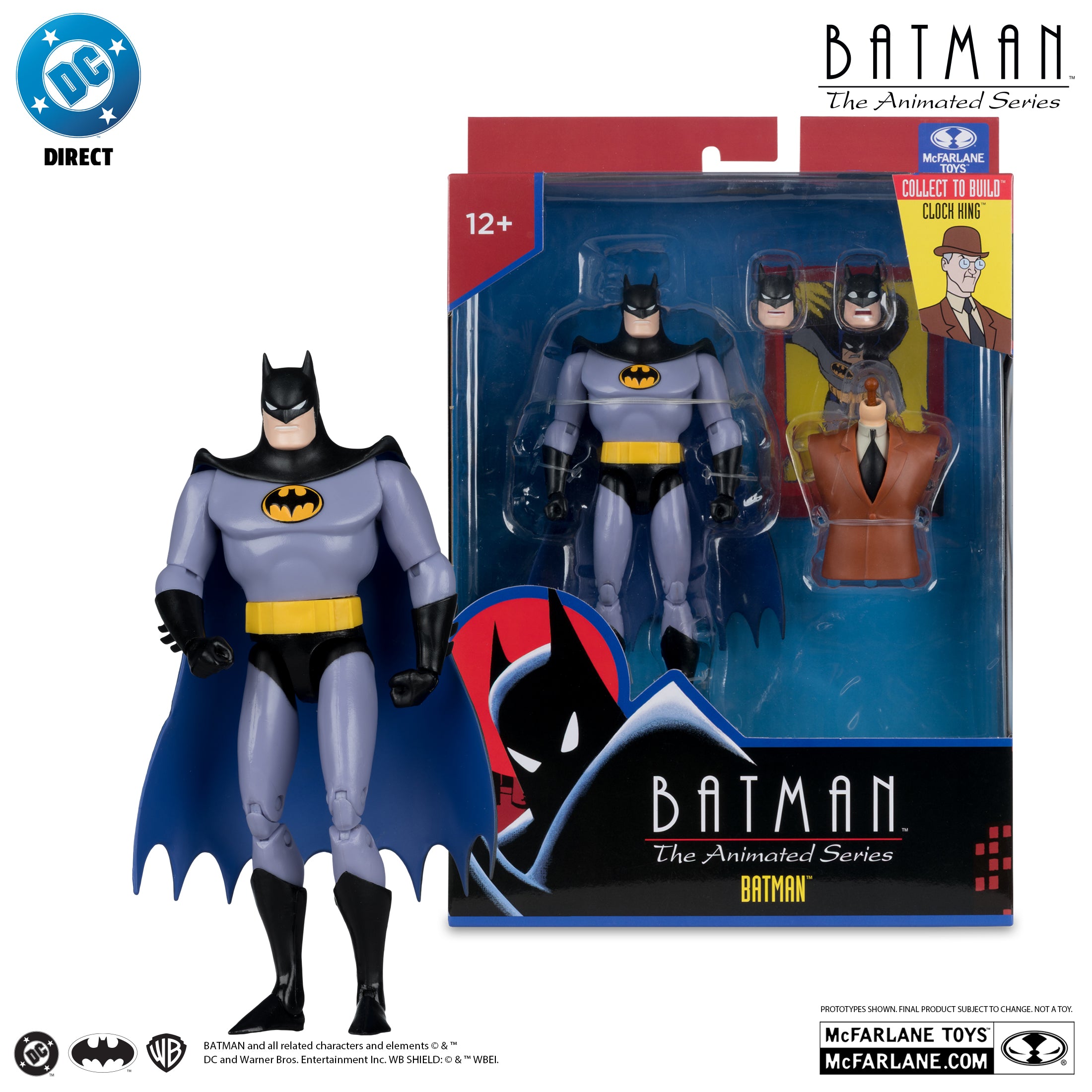 McFarlane DC Direct - Batman – Batman: The Animated Series Expressions Pack Build-A Figure (Wave 7 — BAF: Clock King)