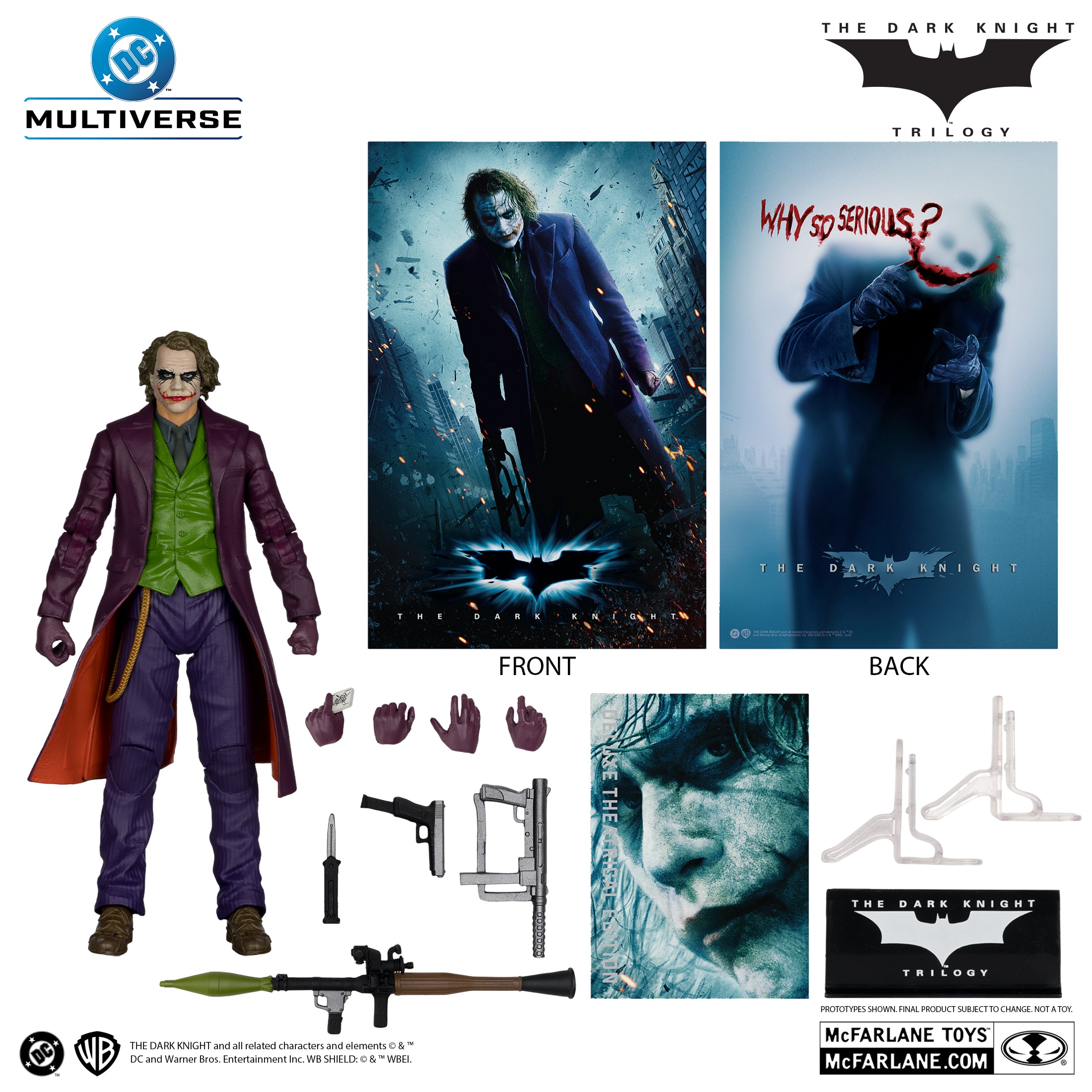 McFarlane DC Multiverse - The Joker – The Dark Knight Deluxe Theatrical Edition Action Figure