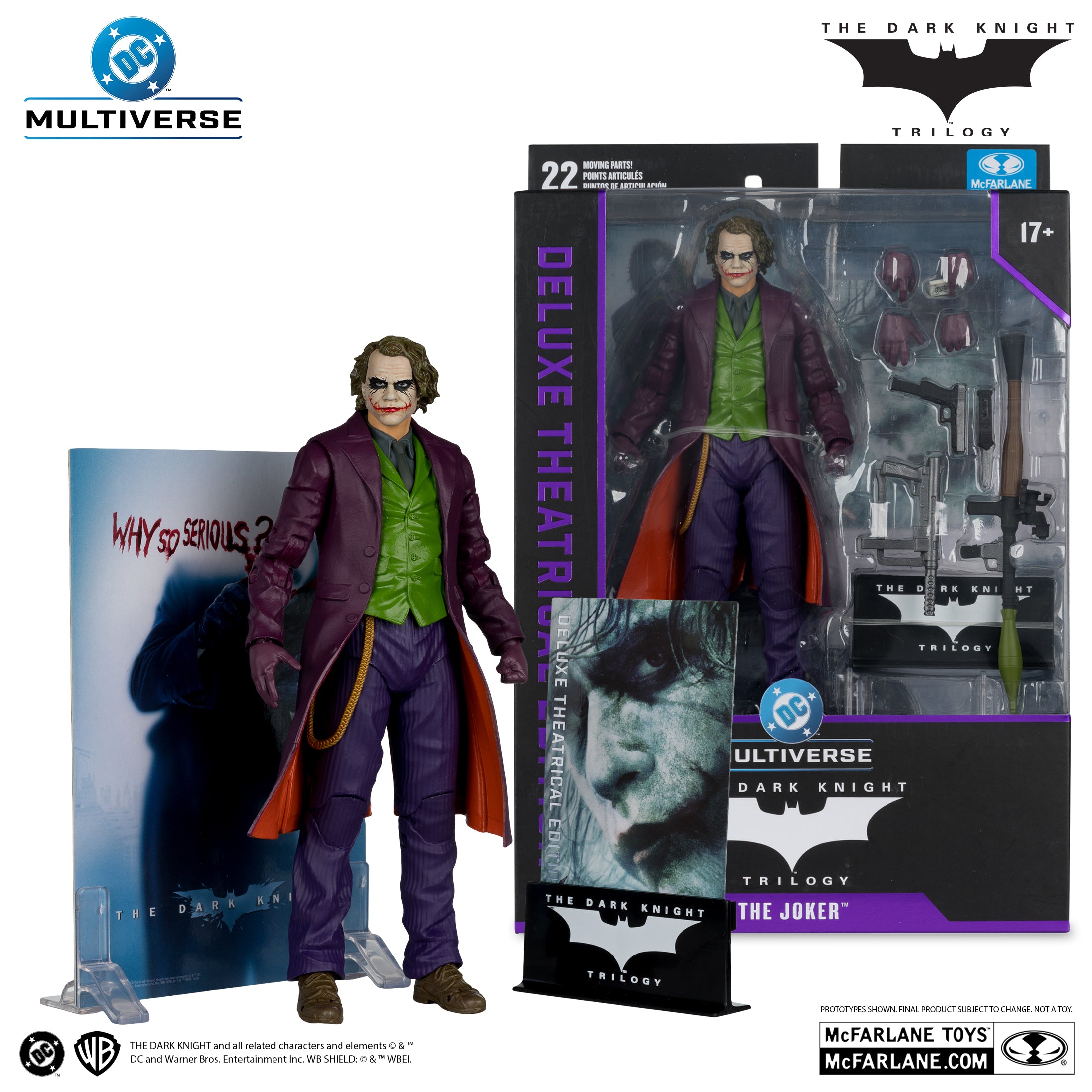 McFarlane DC Multiverse - The Joker – The Dark Knight Deluxe Theatrical Edition Action Figure