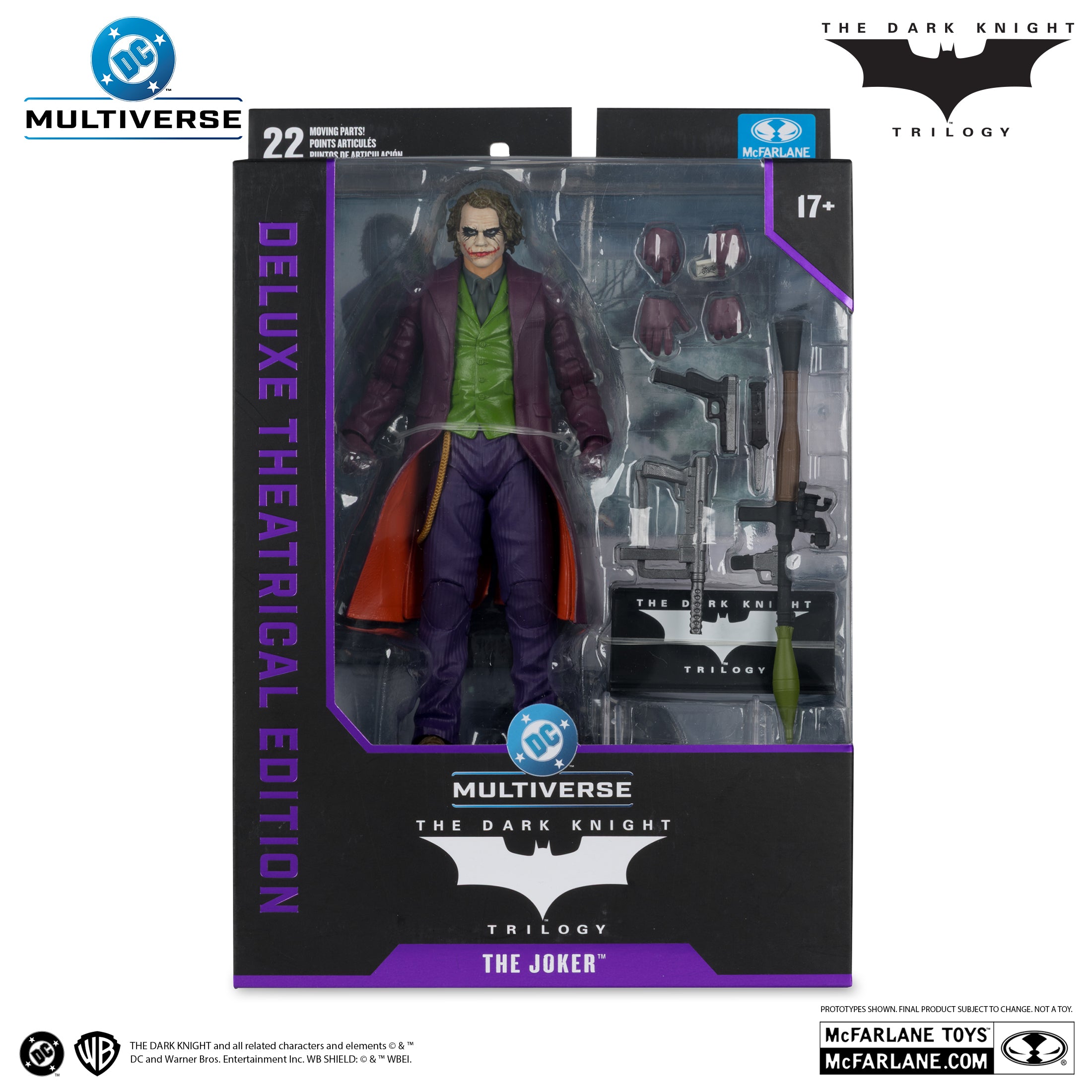 McFarlane DC Multiverse - The Joker – The Dark Knight Deluxe Theatrical Edition Action Figure