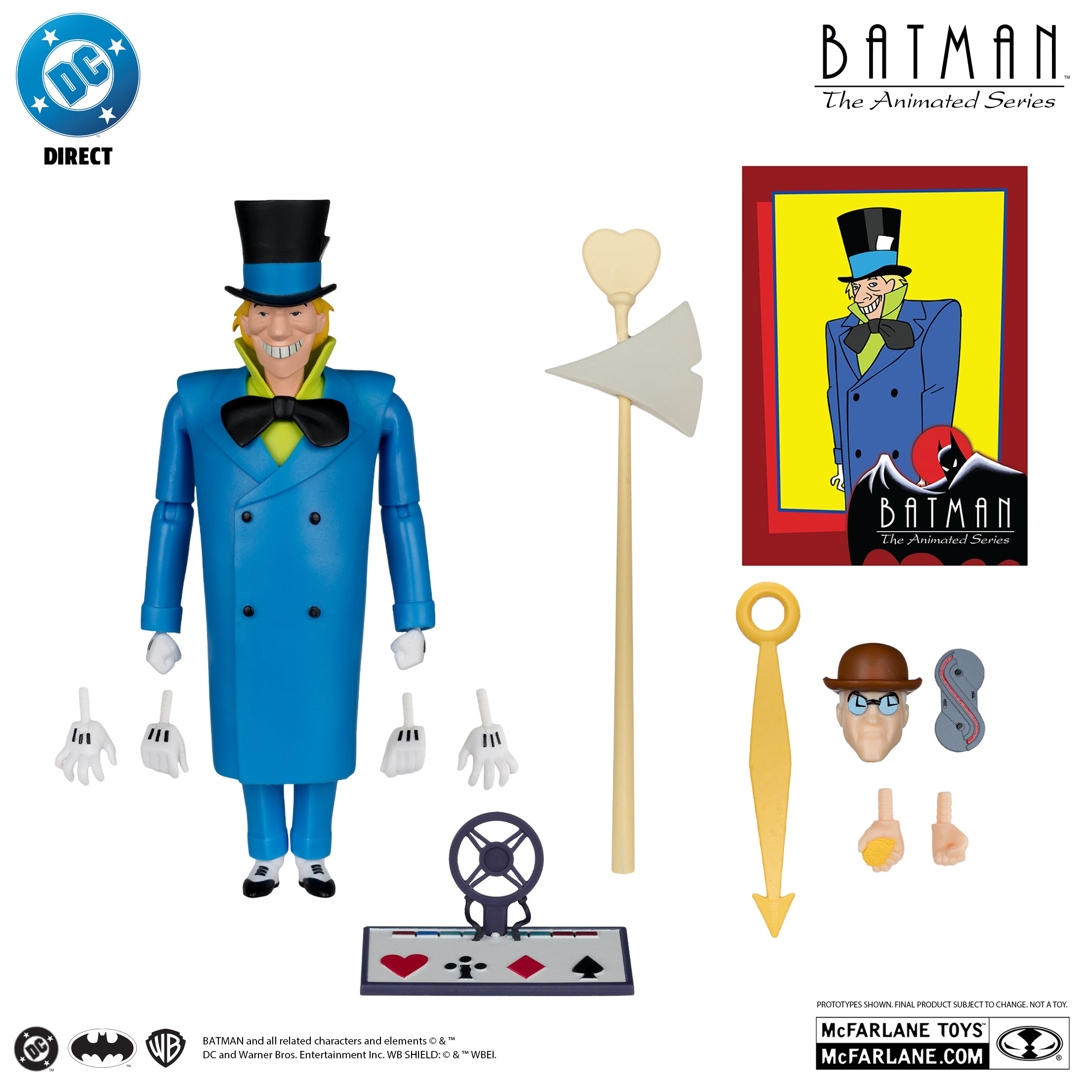 McFarlane DC Direct - Mad Hatter (Jervis Tetch) – Batman: The Animated Series Build-A Figure (Wave 7 — BAF: Clock King)