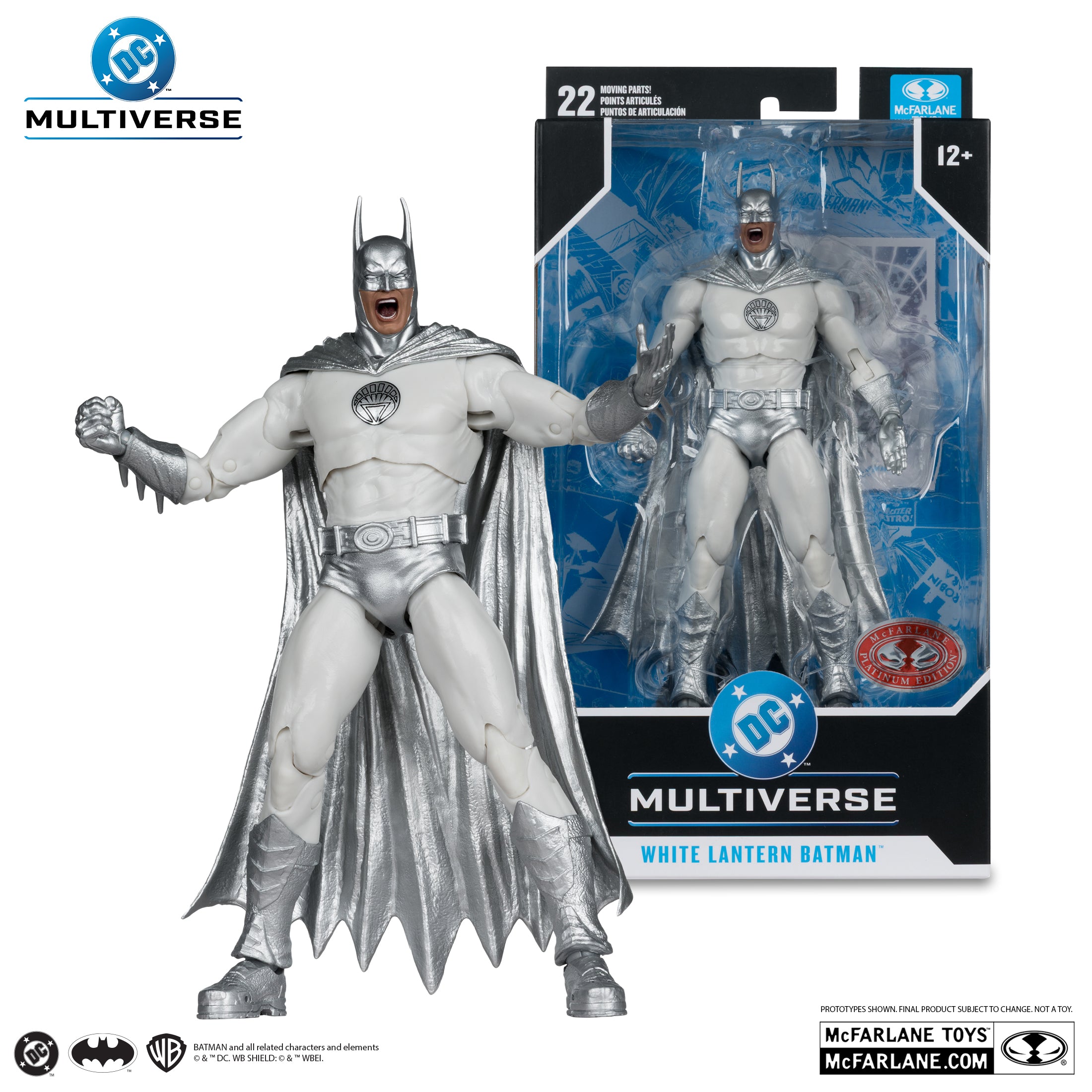 McFarlane DC Multiverse - White Lantern Batman – Brightest Day Action Figure (Red Platinum Edition)