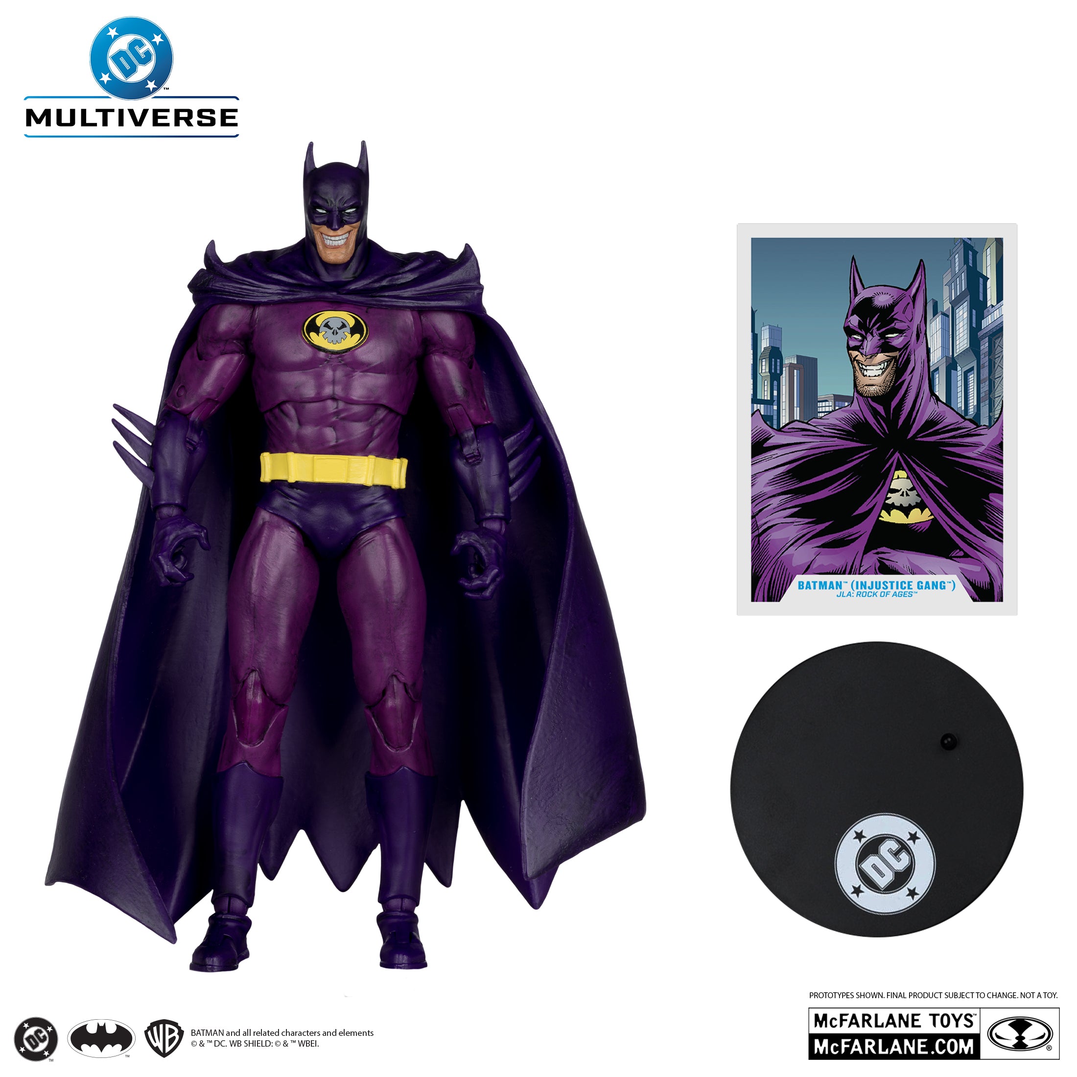McFarlane DC Multiverse - Batman – JLA: Rock of Ages (Injustice Gang) Action Figure (Red Platinum Edition)