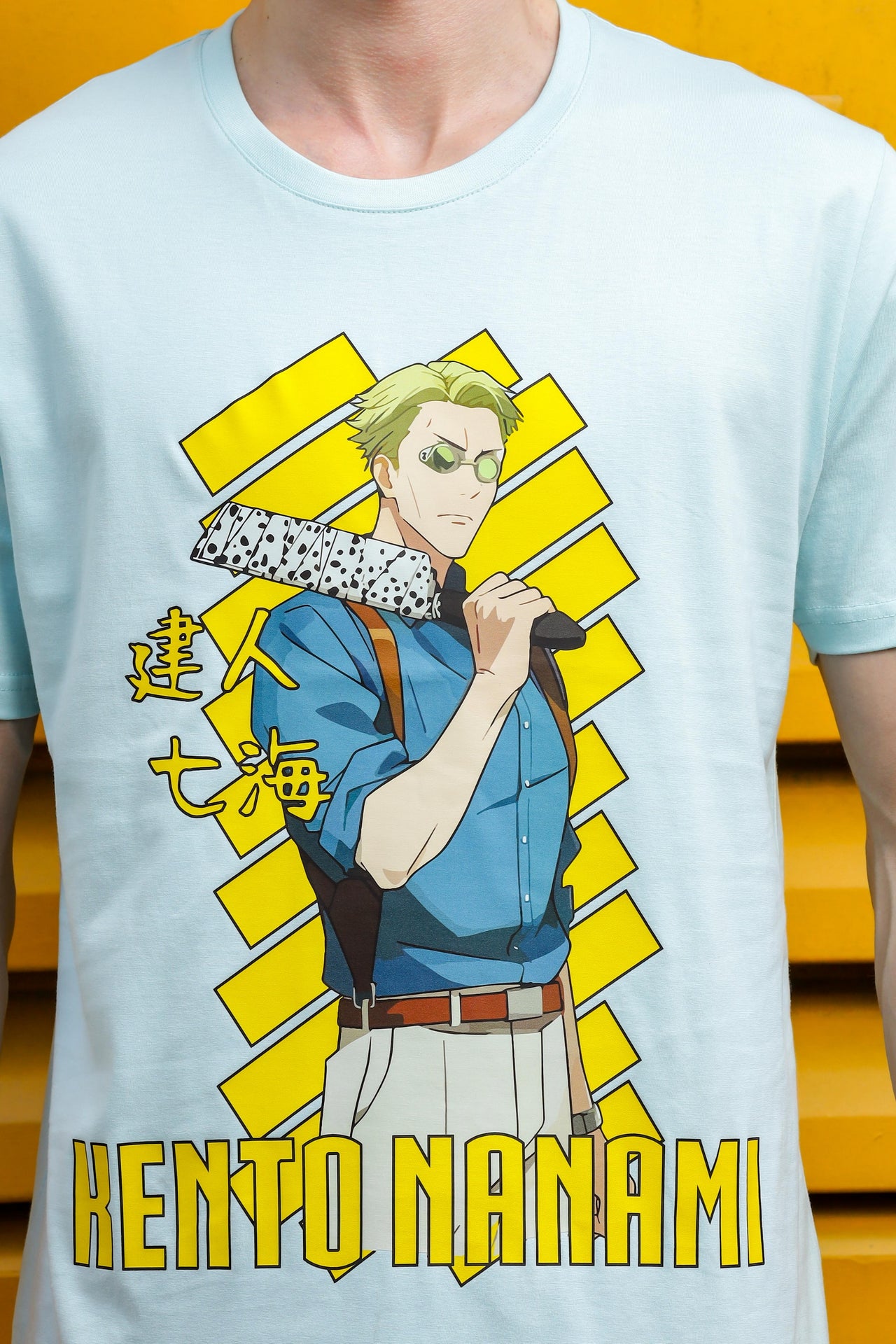 Nerd Arena x Mizuchi Clothing - Jujutsu Kaisen: Kento Nanami Sky Blue T-shirt