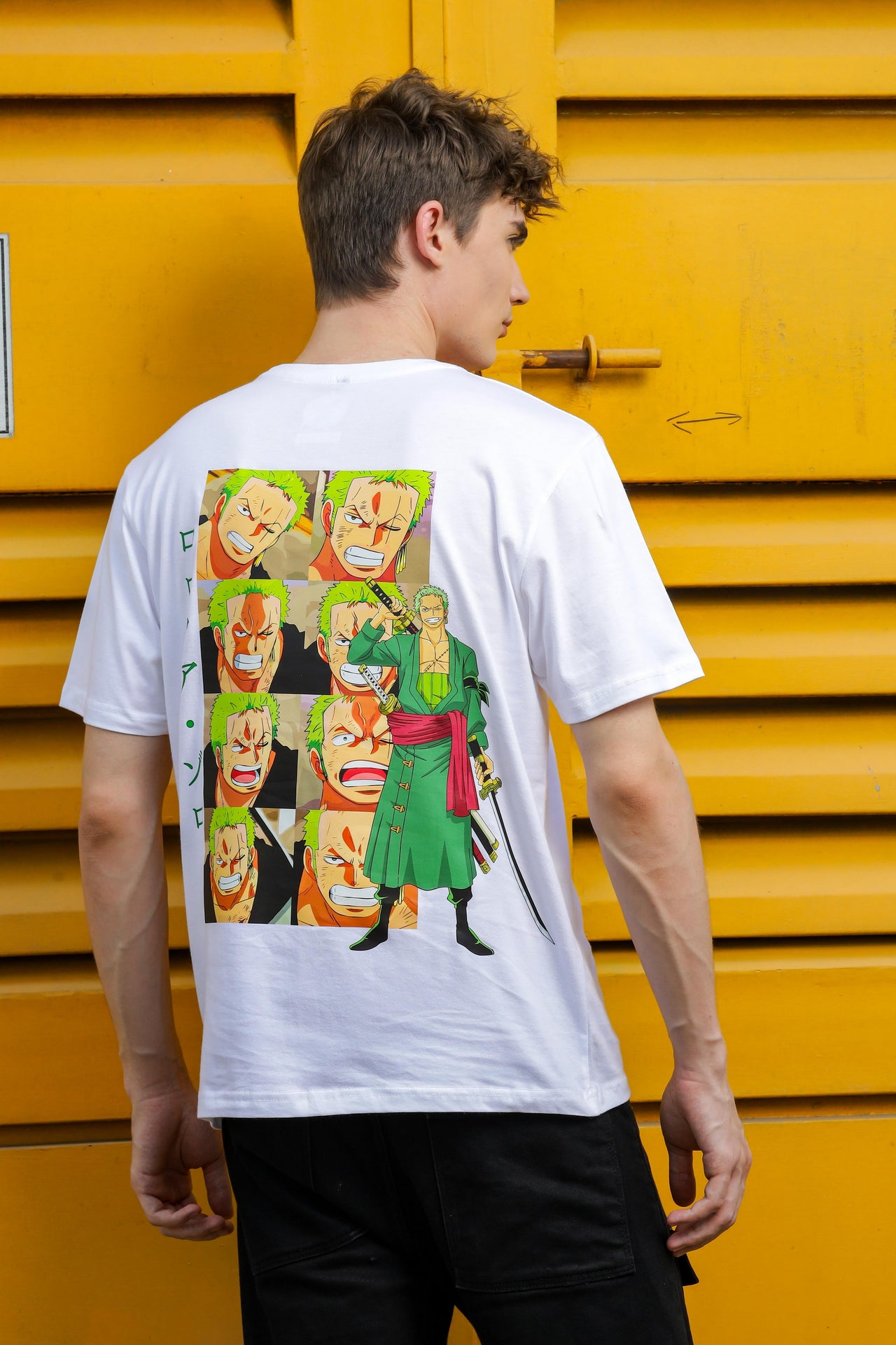 Nerd Arena x Mizuchi Clothing - One Piece: Classic Zoro White T-shirt