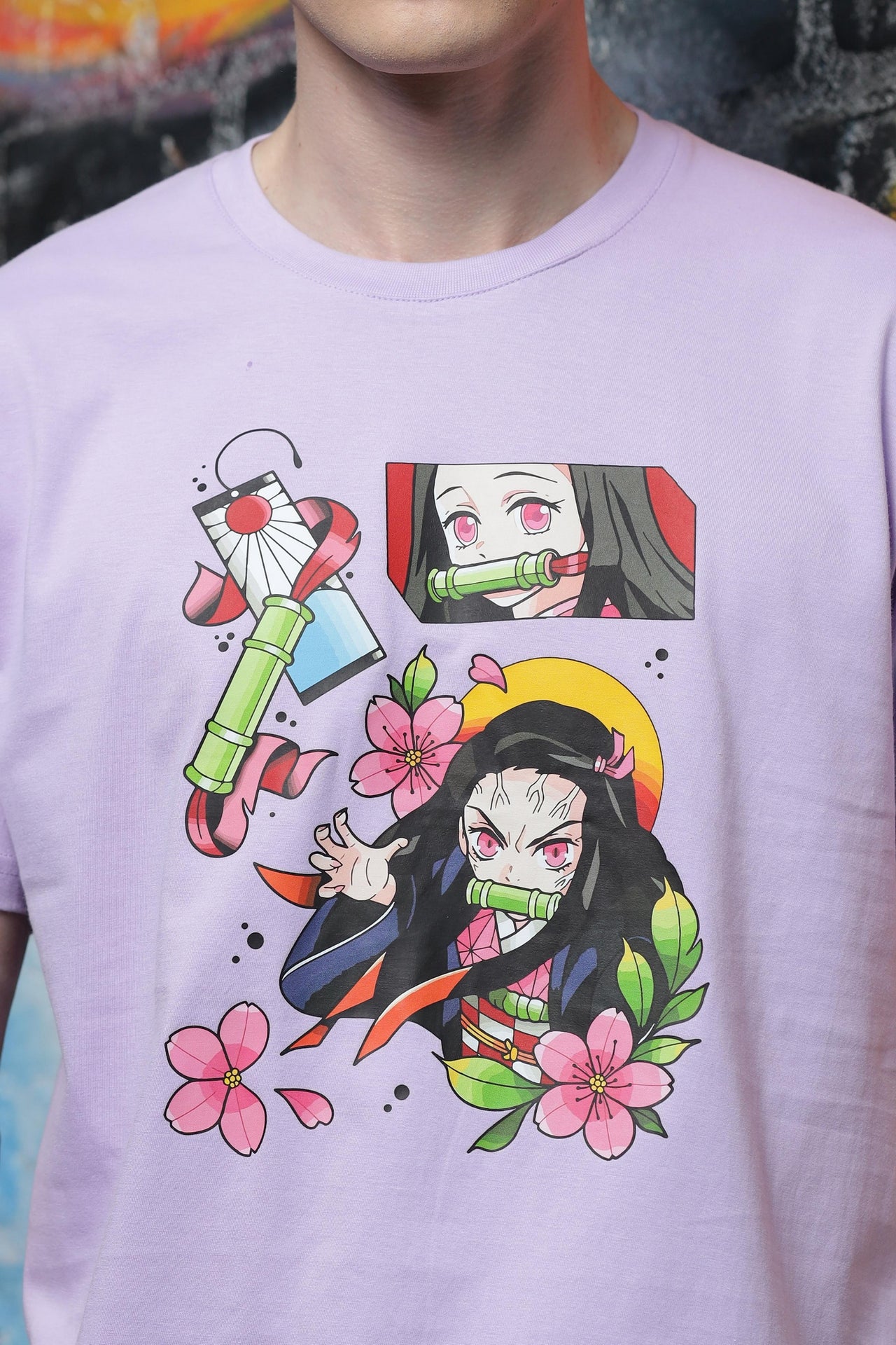 Nerd Arena x Mizuchi Clothing - Demon Slayer: Nezuko Lavender T-shirt