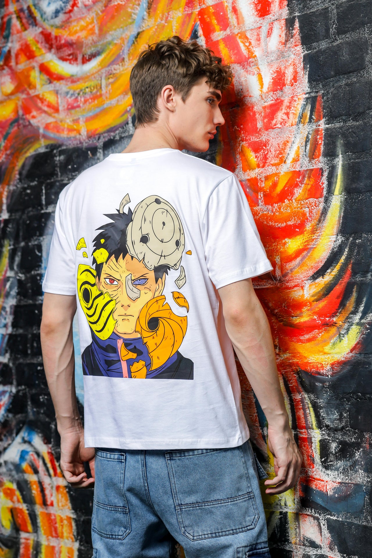 Nerd Arena x Mizuchi Clothing - Naruto: Kakashi and Obito White T-shirt