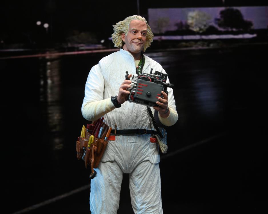 *Distressed Box* NECA: Back to the Future - Ultimate Doc Brown (Hazmat Suit) Action Figure