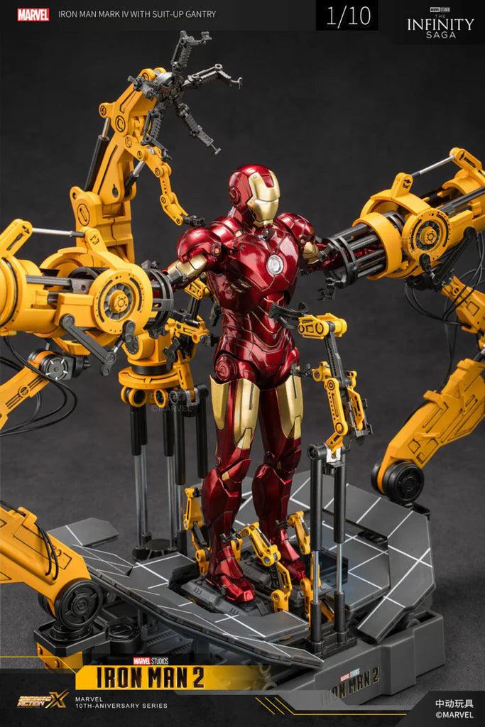 ZD Toys Iron Man 2 (II) - Iron Man Mark 4 (IV) with Suit-Up Gantry Action Figure ( No Light Up Function )