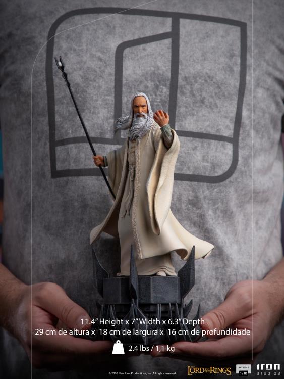 Iron Studios: The Lord of the Rings Battle Diorama Series - Saruman 1/10 Art Scale Limited Edition Statue