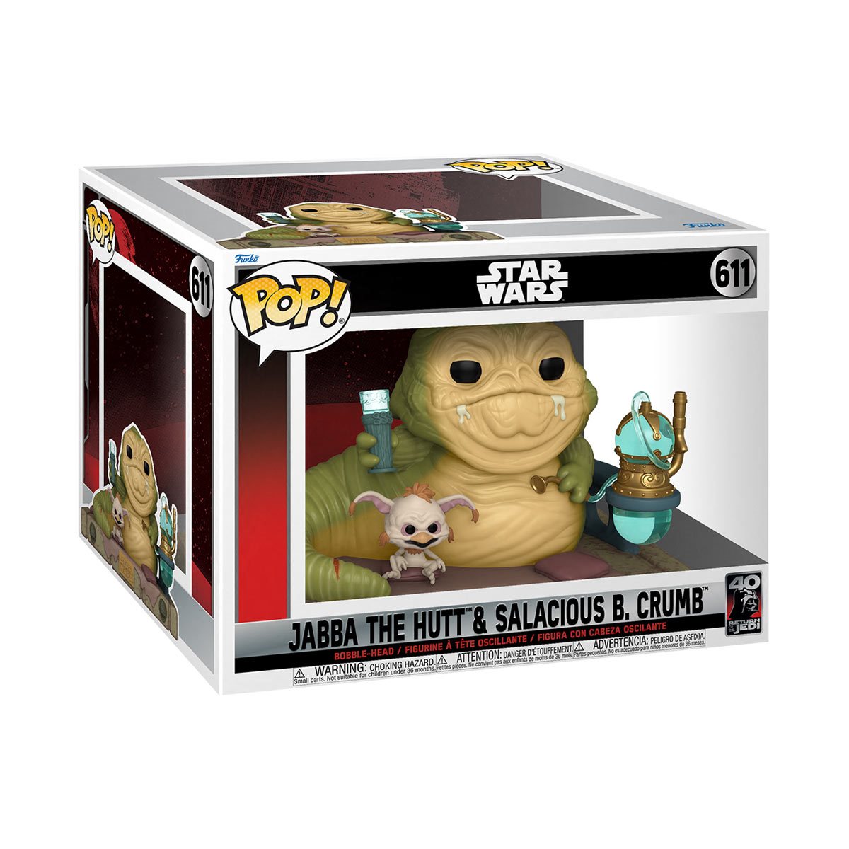 Funko Star Wars: Return of the Jedi 40th Anniversary - Jabba and Salacious Crumb (Deluxe)
