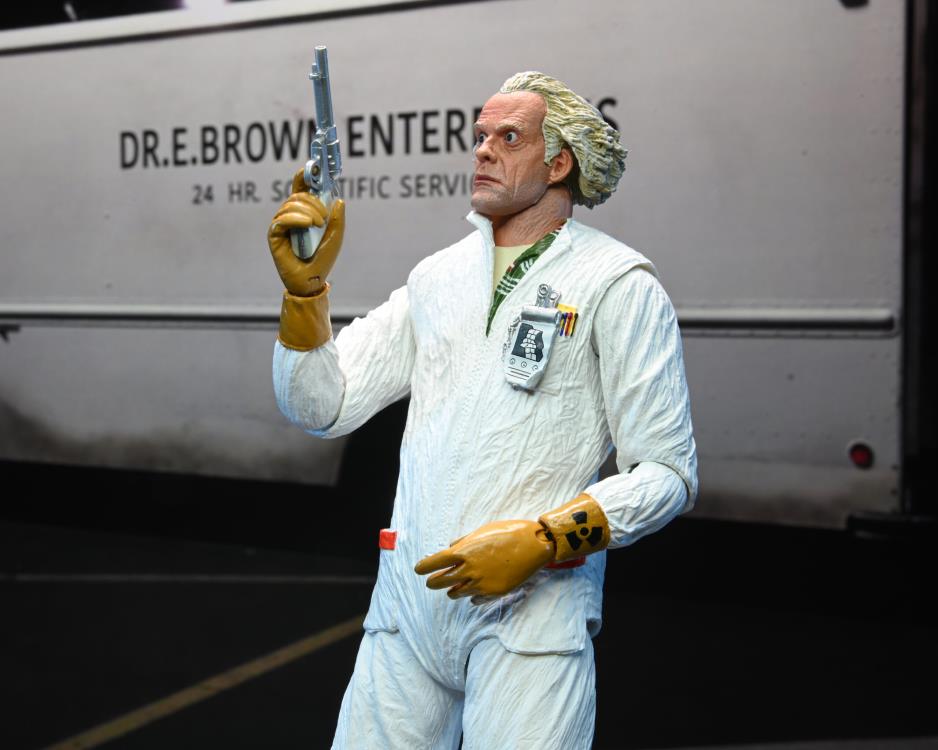 *Distressed Box* NECA: Back to the Future - Ultimate Doc Brown (Hazmat Suit) Action Figure