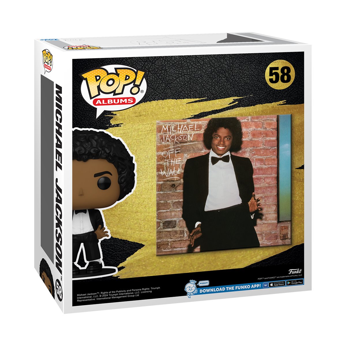 Funko POP! Music- Michael Jackson Off the Wall - Album Figure (with Case) #58