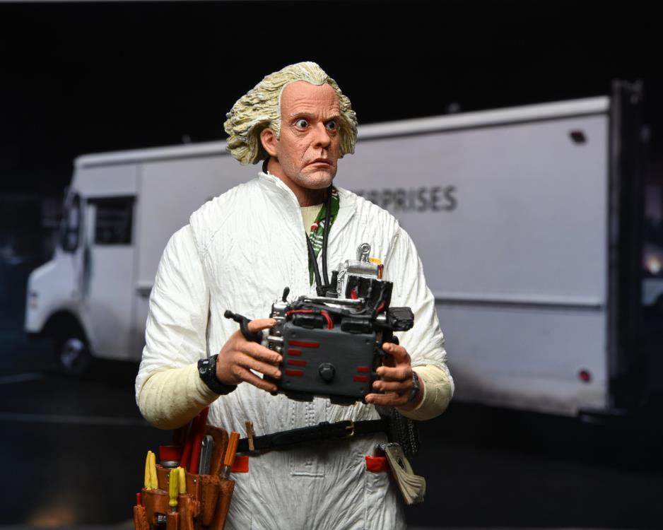 *Distressed Box* NECA: Back to the Future - Ultimate Doc Brown (Hazmat Suit) Action Figure