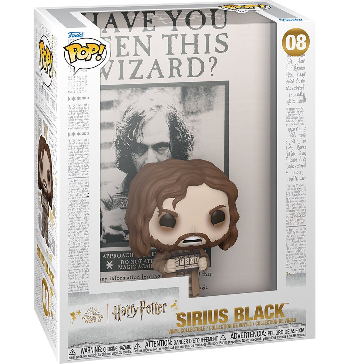 Funko POP! Harry Potter: Harry Potter - Harry Potter and the Prisoner of Azkaban - Sirius Black Funko Pop! Cover Figure with Case #08