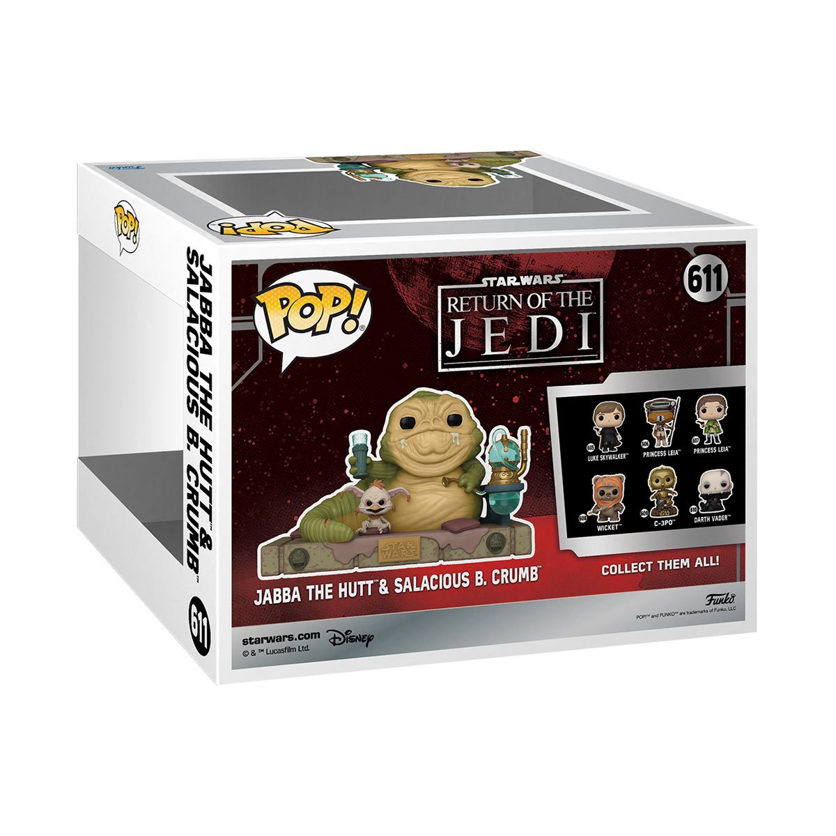 Funko Star Wars: Return of the Jedi 40th Anniversary - Jabba and Salacious Crumb (Deluxe)