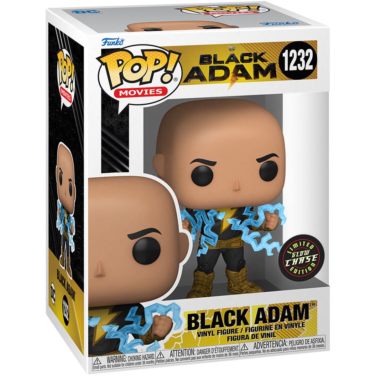 Funko Pop! DC: Black Adam - Black Adam (Lightning) Glow In The Dark Chase Version