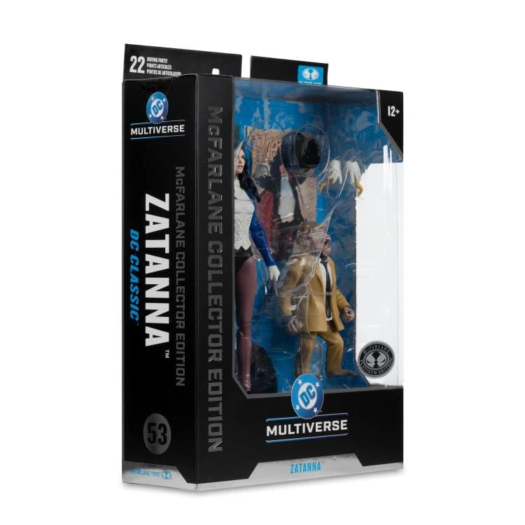 Mcfarlane DC Multiverse - (DC Classic) – Zatanna with Detective Chimp Collector Edition #53 Action Figure (Platinum)