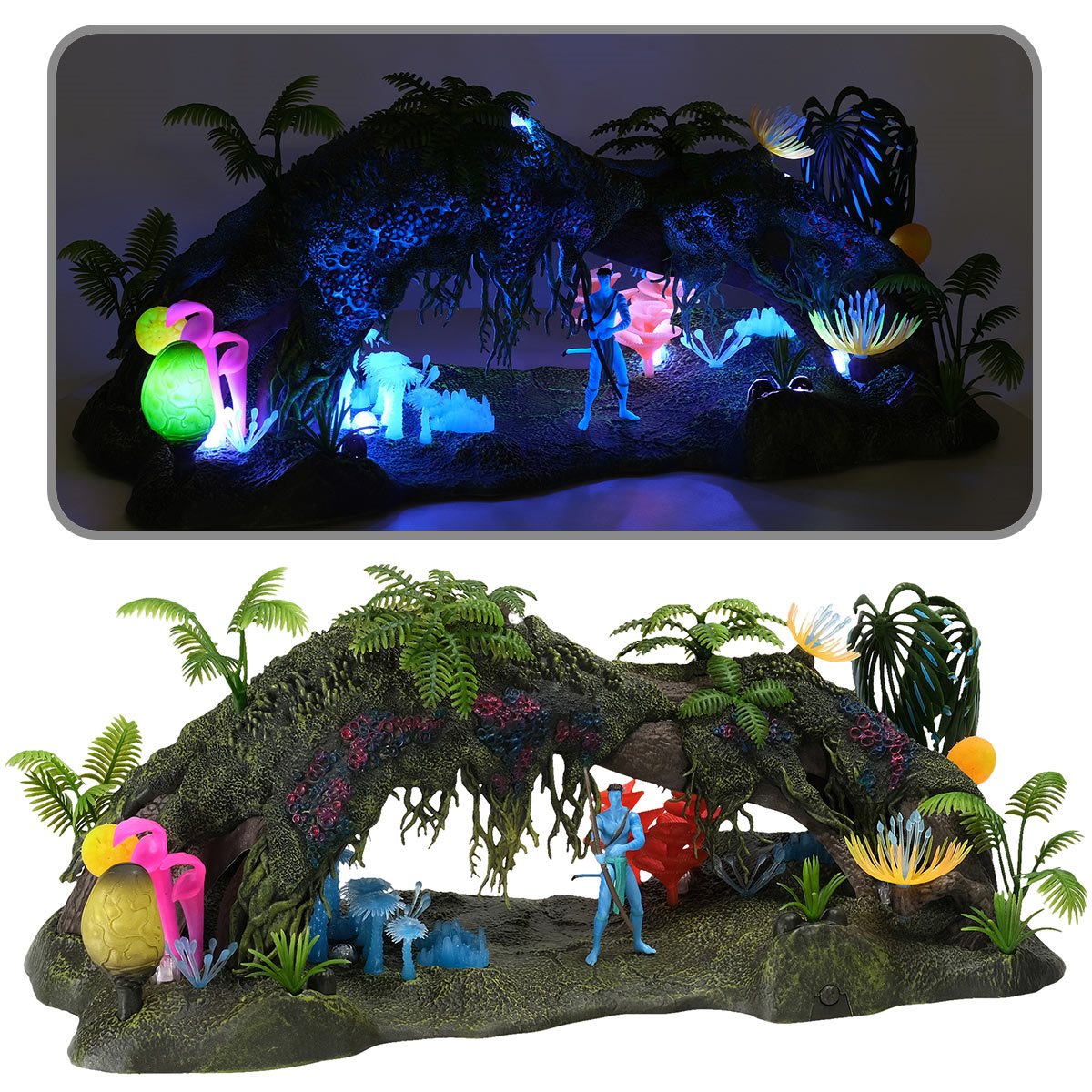 Mcfarlane Avatar: World of Pandora - Omatikaya Rainforest with Jake Sully (Deluxe Playset)