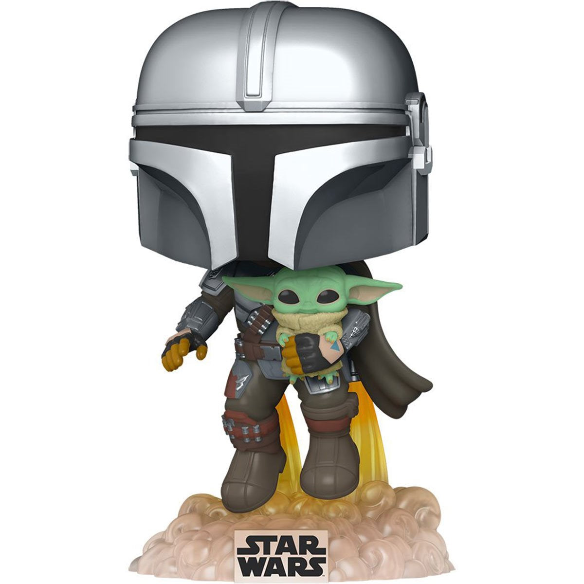 Funko POP! Star Wars: The Mandalorian - The Mandalorian Flying w Grogu