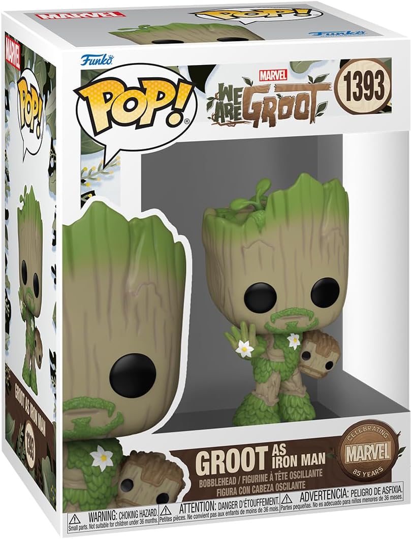 Funko POP! Marvel: We are Groot - Groot as Iron Man #1393