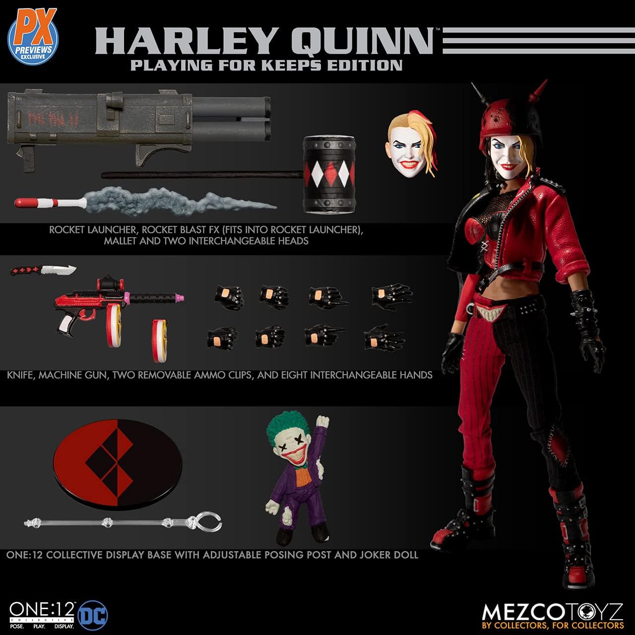 One:12 Collective Harley Quinn - Action Figure Playing for Keeps Edition (Previews Exclusive)