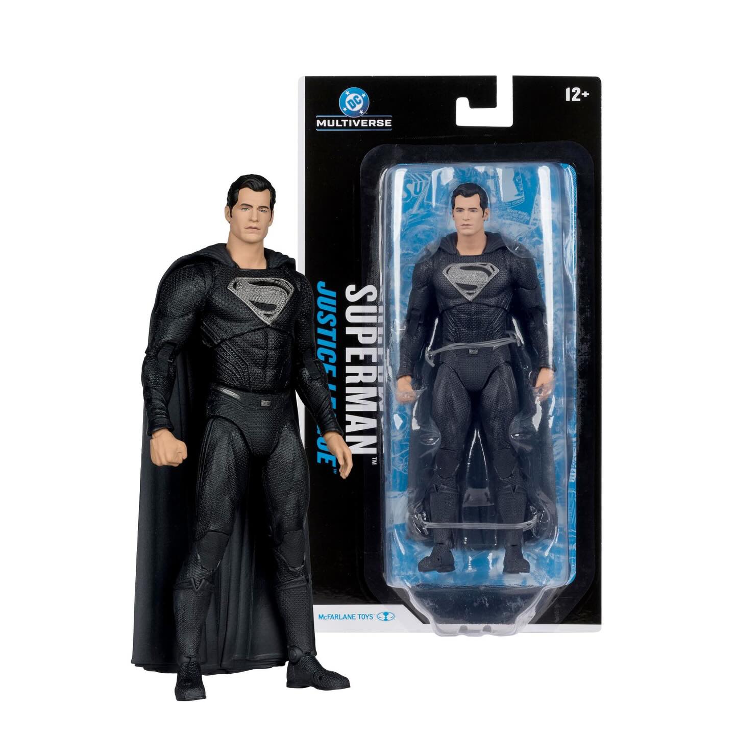 McFarlane DC Multiverse: Superman Justice League (Black Suit) Blister Pack Action Figure [ Ross Exclusive ]