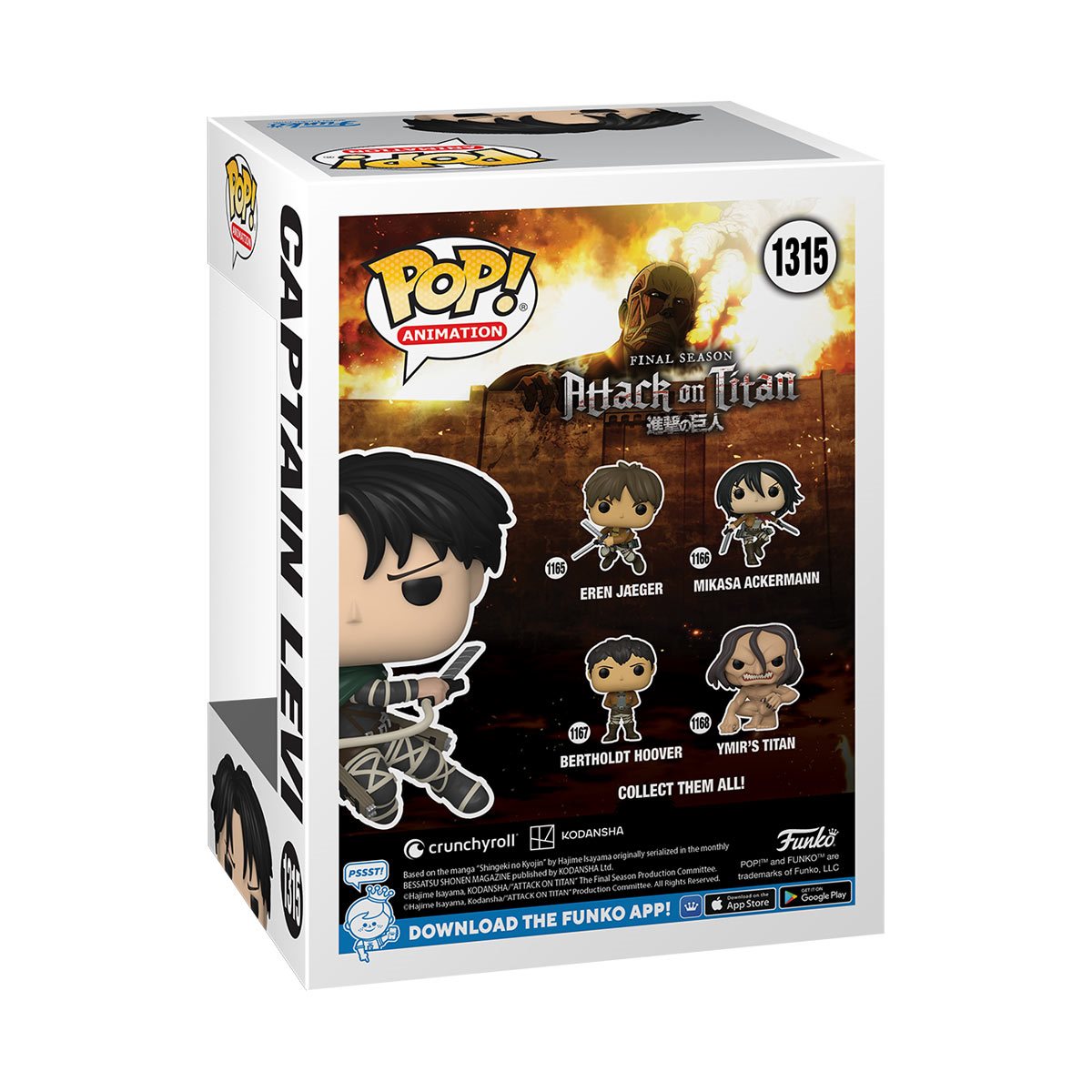 Funko Animation: Attack on Titan Captain Levi Ackerman - AAA Anime Exclusive