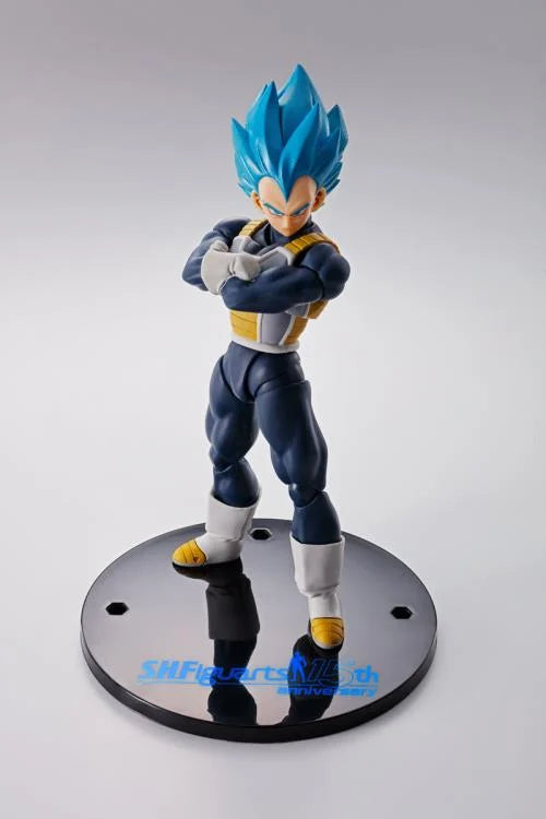 S.H.Figuarts: Dragon Ball Super:  Super Saiyan God Super Saiyan Vegeta - (15th Anniversary Ver.) Exclusive Action Figure