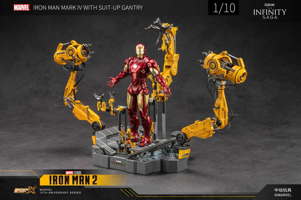 ZD Toys Iron Man 2 (II) - Iron Man Mark 4 (IV) with Suit-Up Gantry Action Figure ( No Light Up Function )