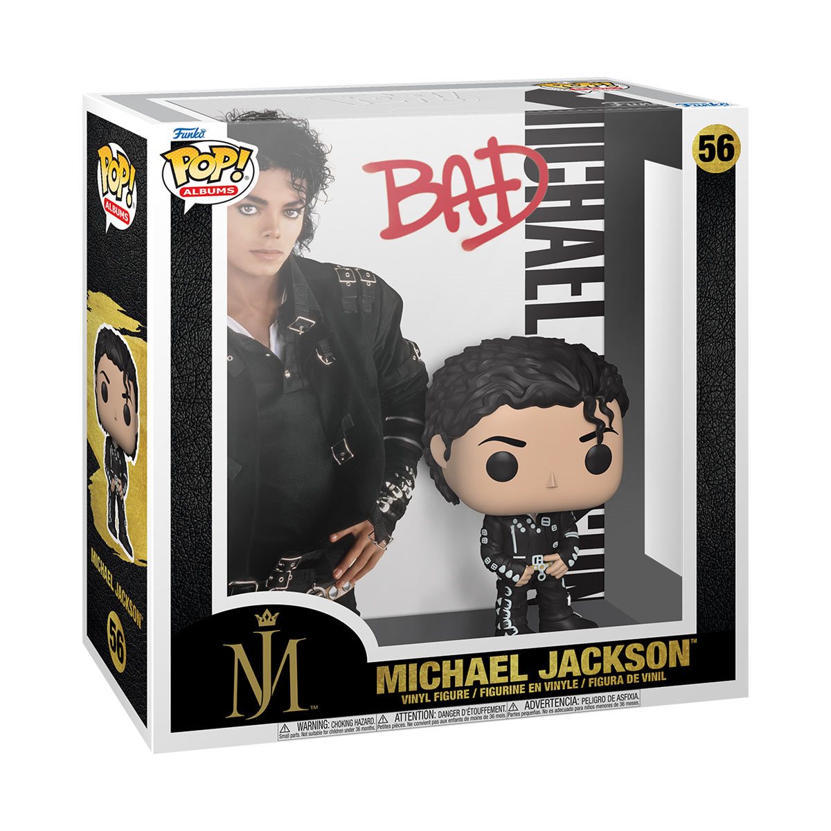 Funko POP! Michael Jackson Bad - Album Figure (with Case) #56