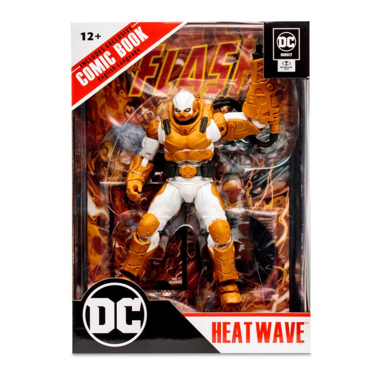 Mcfarlane DC Multiverse: The Flash: Page Punchers - Heat Wave with Comic