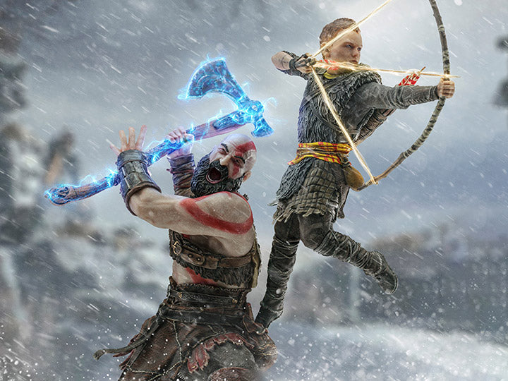 Iron Studios: God of War Battle Diorama Series - Kratos & Atreus Art Scale Limited Edition Statue