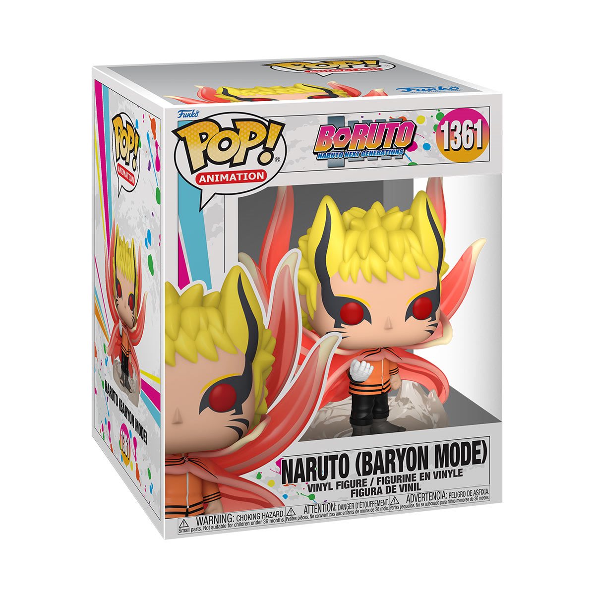 Funko POP! Animation Boruto: Naruto Next Generations - Naruto (Baryon Mode) Super 6-Inch Vinyl Figure #1361