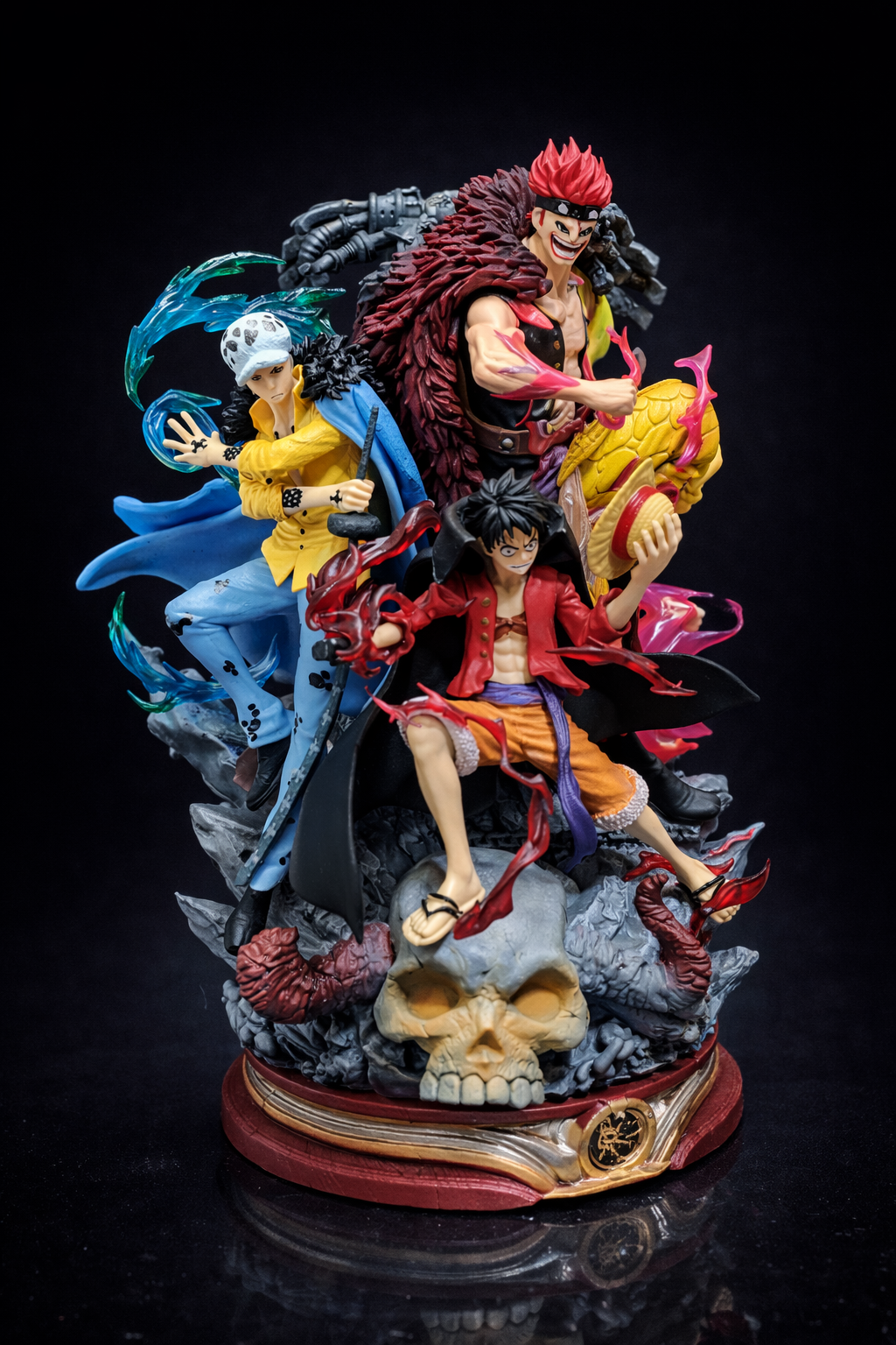 One Piece: Luffy, Law & Kid Trio Anime Statue – 25cm Collector Display Figure