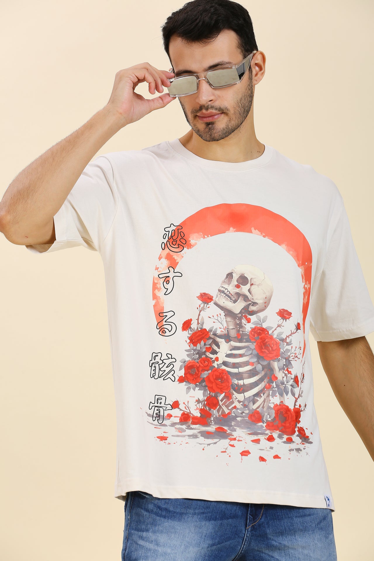 Mizuchi x Nerd Arena ‘Love After Death’ Oversized Premium T-Shirt – Cloud White (Limited Edition)