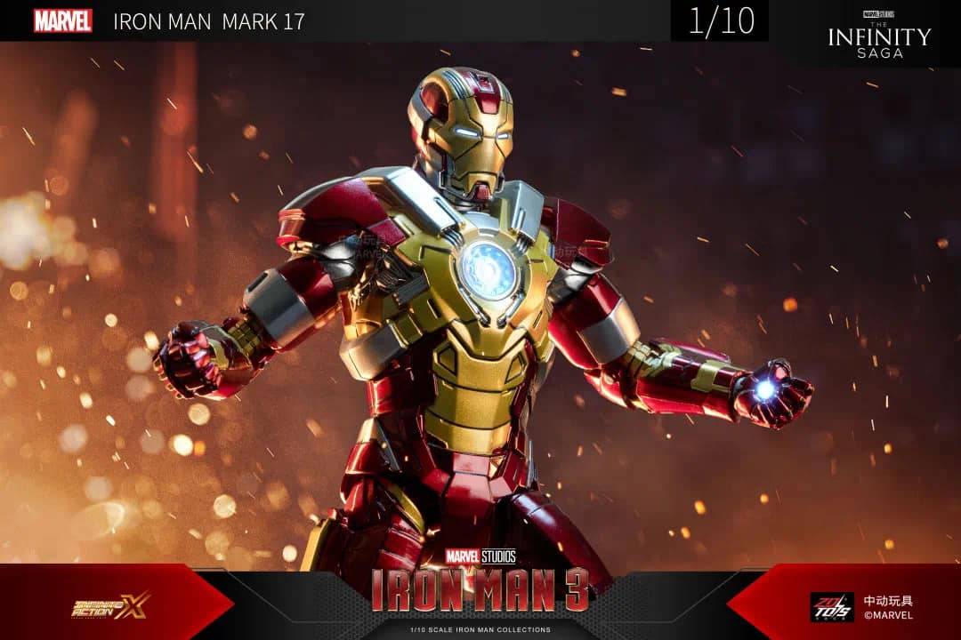 ZD Toys Iron Man Mark 17 (XVII) Action Figure ( No Light Up Function )