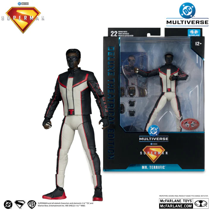Mcfarlane DC Multiverse:  Superman (2025) - Mr. Terrific (Deluxe Theatrical Edition) (Red Platinum Edition) **Chase** Action Figure