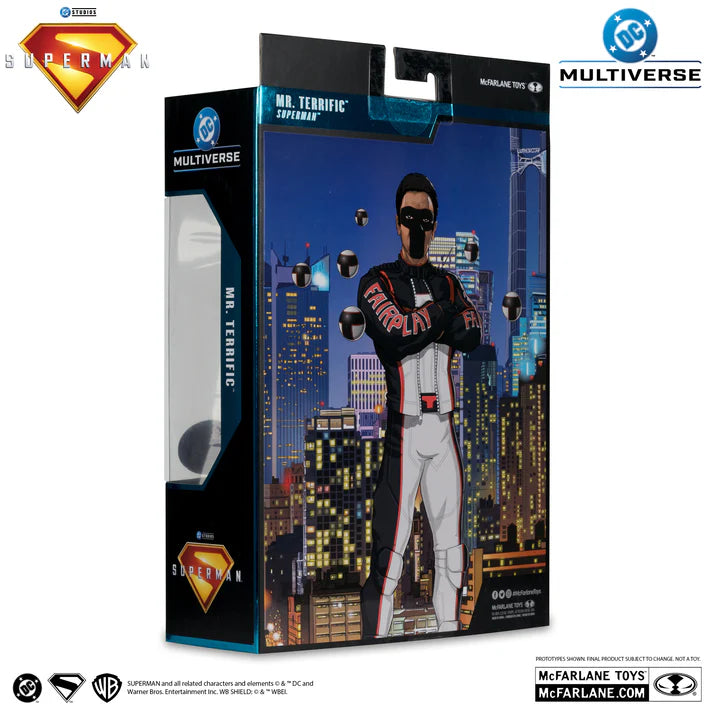 Mcfarlane DC Multiverse:  Superman (2025) - Mr. Terrific (Deluxe Theatrical Edition) (Red Platinum Edition) **Chase** Action Figure