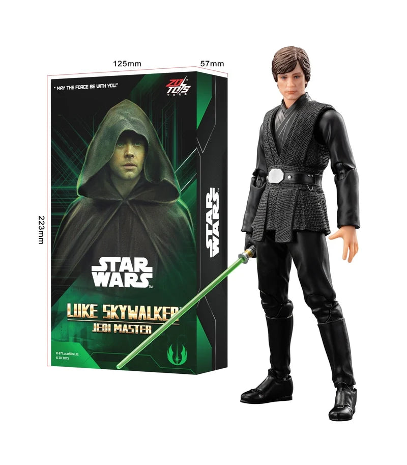 ZD Toys Star Wars Luke Skywalker Jedi Master Action Figure (7 Inch) | 1966-03 | 1:10 Scale Official Collectible