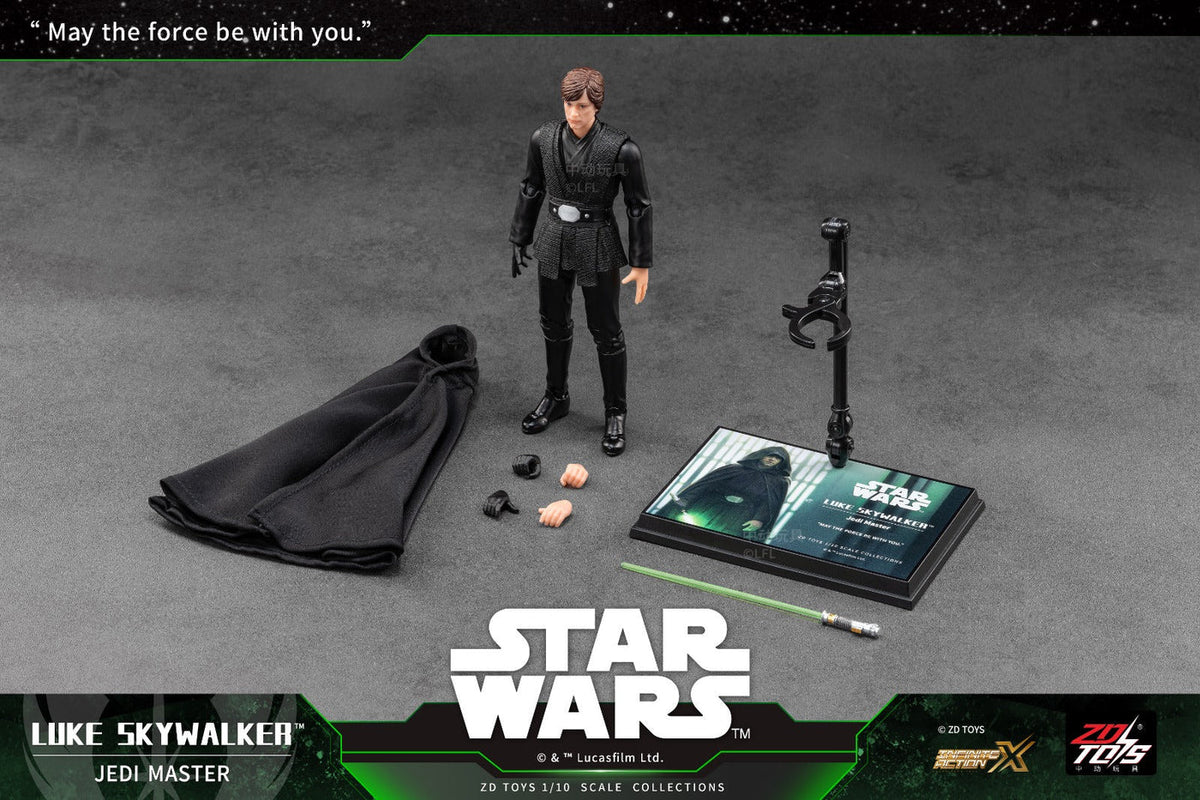 ZD Toys Star Wars Luke Skywalker Jedi Master Action Figure (7 Inch) | 1966-03 | 1:10 Scale Official Collectible