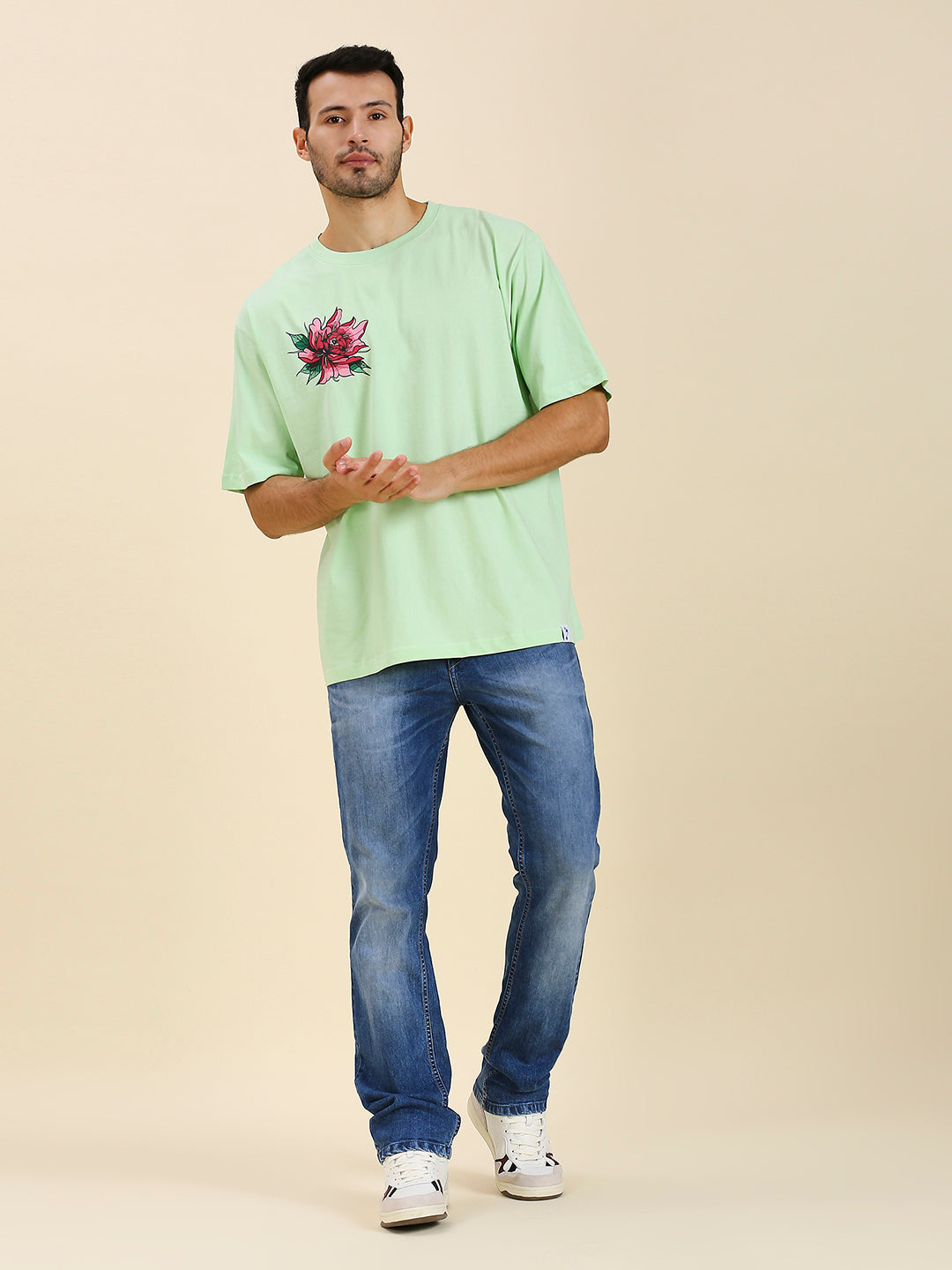 Mizuchi x Nerd Arena ‘Seishin no Tora’ Oversized Premium T-Shirt – Pastel Sea Green (Limited Edition)