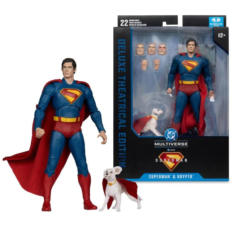 Mcfarlane DC Multiverse: Superman (2025) - Superman & Krypto (Deluxe Theatrical Edition) Action Figure