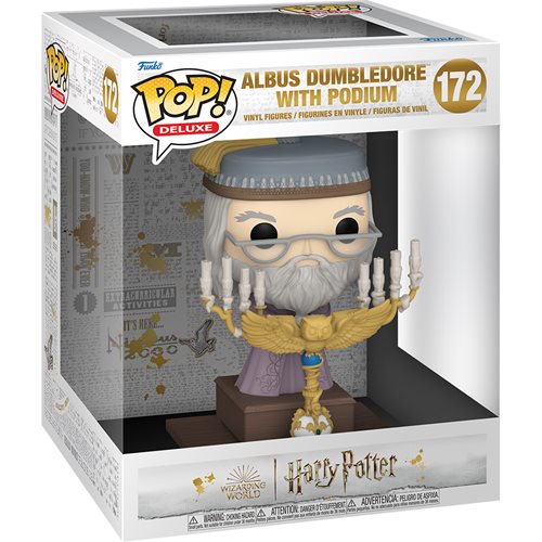 Funko POP! Harry Potter: Harry Potter - Harry Potter and the Prisoner of Azkaban - Albus Dumbledore with Podium (Deluxe) #172