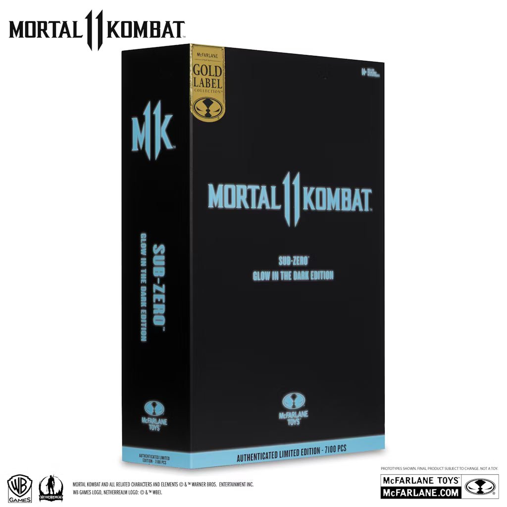 McFarlane Mortal Kombat – Sub-Zero (Glow In The Dark Edition) Gold Label  Action Figure