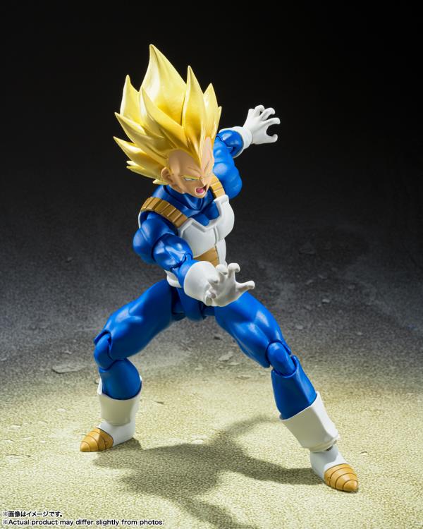 Bandai S.H. Figuarts: Dragon Ball Z - Super Saiyan Vegeta (Awakening Super Saiyan Blood) Action Figure