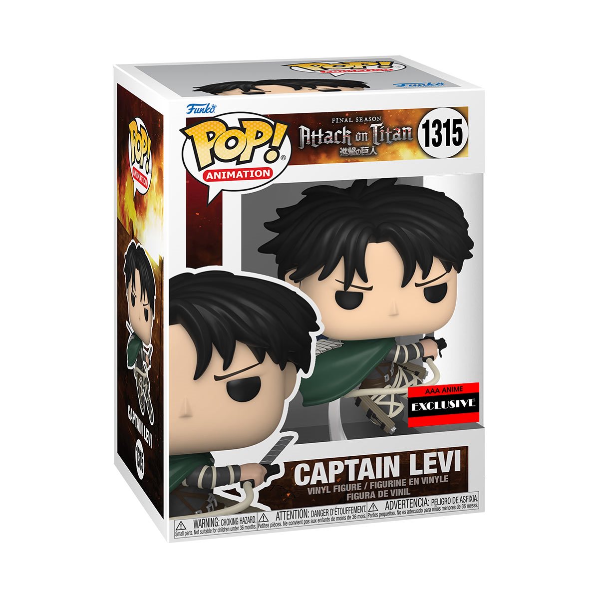 Funko Animation: Attack on Titan Captain Levi Ackerman - AAA Anime Exclusive